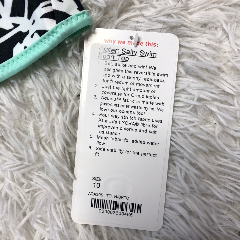 Lululemon Water: Salty Swim Sport Top - Picture 5 of 8